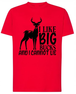 Myśliwski Męski T-shirt Nadruk Jeleń Rozm.XL