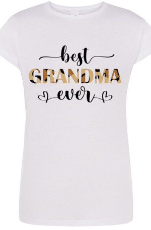 Najlepsza Babcia Damski T-Shirt Dzień Babci r.XXL