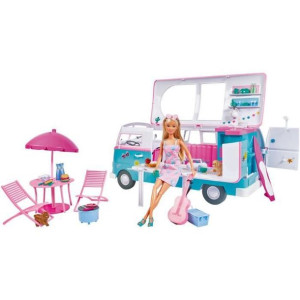 Lalka modelka 29cm Steffi love i jej kamper, który otwiera sie