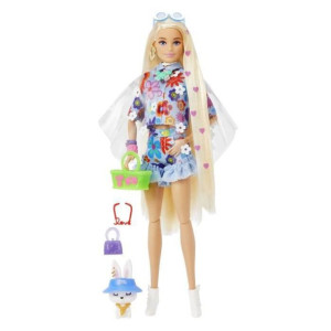 Barbie - Barbie Extra Flower Dress - Lalka