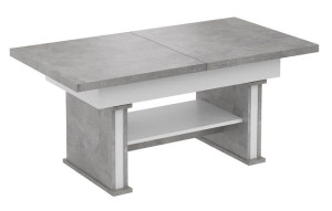 Ławostół Ława Stół L17 podnoszony rozkładany do 160cm jasny atelier biały