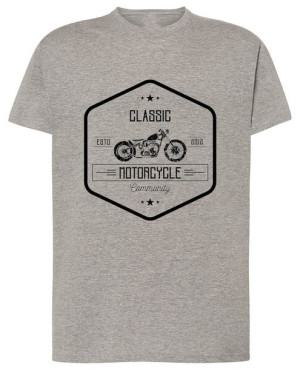 Motocykl Classic Klasyk T-shirt Logo Rozm.S