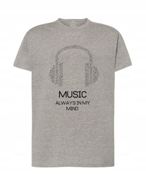Music Always in my Mind T-shirt Logo Rozm.5XL