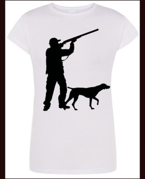Myśliwa Damski T-shirt Modn Nadruk Rozm.S