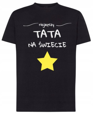 Najlepszy Tata T-shirt Prezent Modny Rozm.5XL
