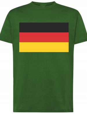 Niemcy Flaga Męski T-shirt Modny Rozm.XXL