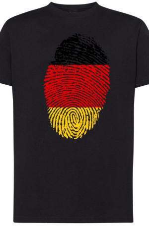 Niemcy Flaga Odcisk Męski T-Shirt Modny Rozm.5XL