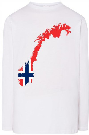 Norwegia Flaga Męska Bluza Longsleeve Rozm.L