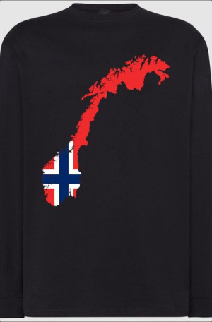 Norwegia Flaga Męska Bluza Longsleeve Rozm.M