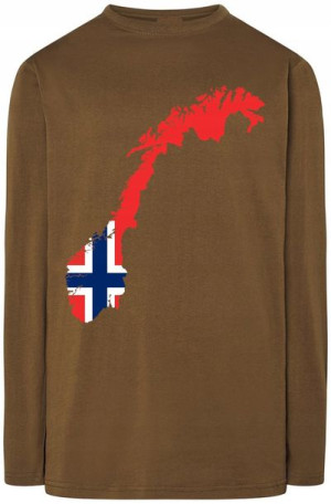 Norwegia Flaga Męska Bluza Longsleeve Rozm.M