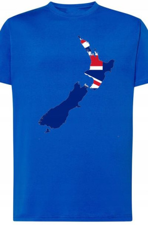 Nowa Zelandia Męski Modny T-Shirt Nadruk Rozm.4XL