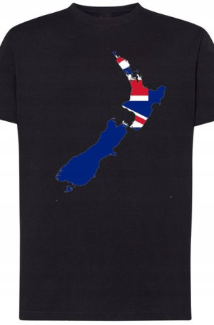 Nowa Zelandia Męski Modny T-Shirt Nadruk Rozm.4XL