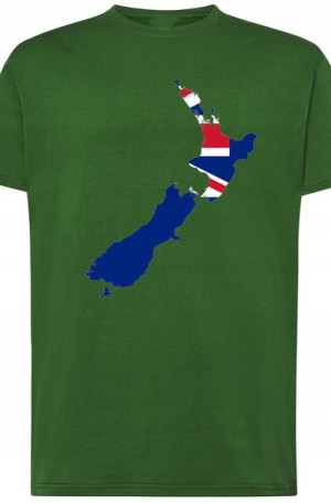 Nowa Zelandia Męski Modny T-Shirt Nadruk Rozm.5XL