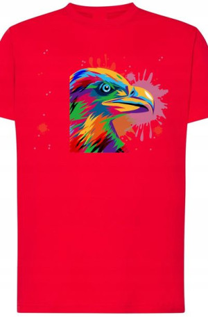 Orzeł Kolorowy Męski T-shirt Modny Nadruk R.L