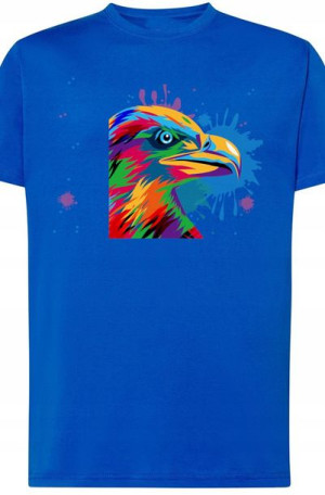 Orzeł Kolorowy Męski T-shirt Modny Nadruk R.L
