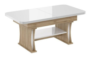 Ławostół Ława Stół L18 Biały Połysk MDF Akryl rozkładany do 160cm
