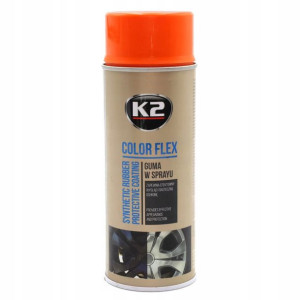 Guma w Sprayu K2 Color Flex Pomarańczowy 400ml