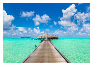 Fototapeta RAJSKA PLAŻA 3D Pomost Ocean 312x219
