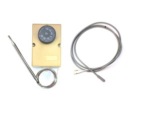 Przewód grzewczy 1m/50W , grzałka silikonowa + Termostat mechaniczny F2000