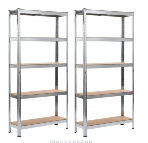Regał magazynowy metalowy garażowy 180 cm 2 sztuki