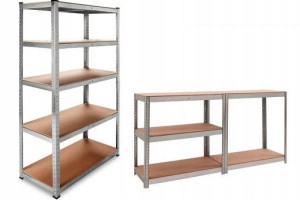 Regał magazynowy metalowy garażowy 180 cm 500 kg