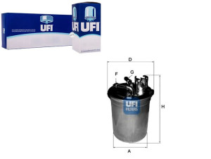 Filtr Paliwa Diesel Ufi
