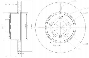 Tarcze Ham. 2szt Bmw P. 1 3 4 1.6-2.0 10- Maxgear