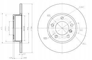 Tarcze Ham. 2szt Bmw P. E36 90- Maxgear