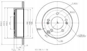 Tarcze Ham. 2szt Kia T. Magentis Sportage 2.0-2.7 V6 04- Maxgear