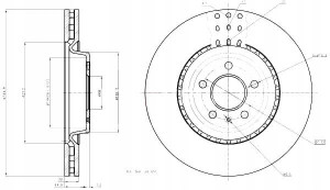 Tarcze Ham. 2szt Vw P. A4 A5 07- Q5 A6 09- 345x30 Maxgear