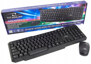 Zestaw bezprz. TITANUM TK108 Klawiatura + Mysz