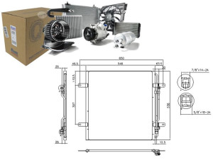 Skraplacz Klimatyzacji Mercedes Atego Atego 2 01.9