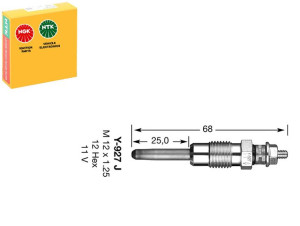 Świeca Żarowa Renault 1,9d Ngk