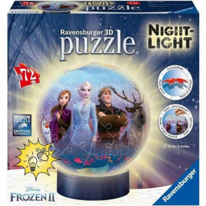 RAVENSBURGER - Frozen 2 Round 3D puzzle 72 elementy Podswietlany