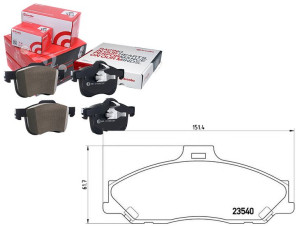 Klocki Hamulcowe Mazda B-seria 99-02 Brembo