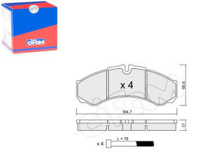 Klocki Hamulcowe Iveco Daily 99- Cifam