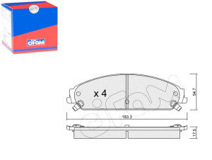 Klocki Hamulcowe Chrysler 300c 04- Cifam