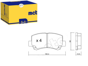 Klocki Hamulcowe Suzuki Wagon R+ 97-00 Metelli