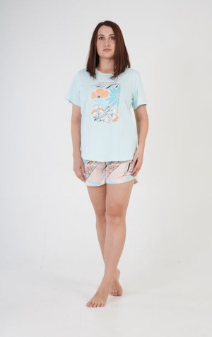 Piżama Damska Vienetta bawełniana +Size 2XL plus size