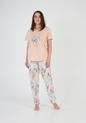 Piżama Damska Vienetta bawełniana +Size 3XL plus size
