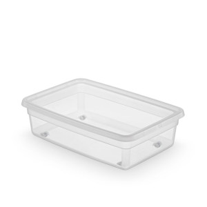 Pojemnik do przechowywania BaseStore 29l, na kółkach, zamykany na klik