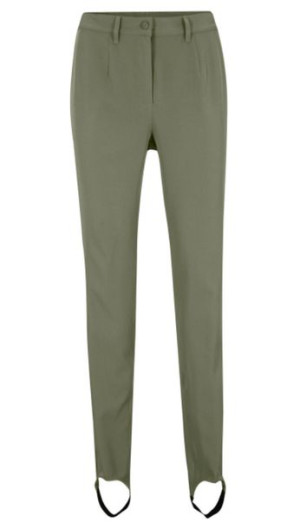 Bonprix Khaki Spodnie Narciarki Z Gumami Zapiętki Zwężane 52-54 918691