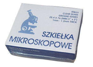 Szkiełka podstawowe mikroskopowe szlifowane 76x26 (50 sztuk)