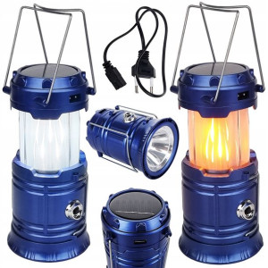 Lampa Latarka Solarna Kempingowa Led Powerbank Led