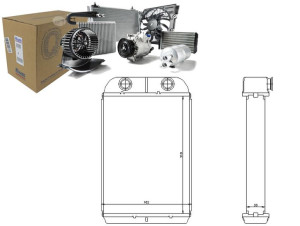 Nagrzewnica (210x162x33) Fiat Bravo Ii Stilo 1.2-2