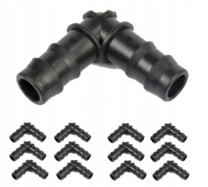 Kolano Kolanko Do Linii Wtyk Na Wąż 16mm 25 Szt
