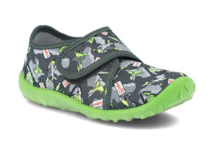 Kapcie Superfit 1-009246-2040 chłopięce na rzepy tęgość M kapcie samoloty