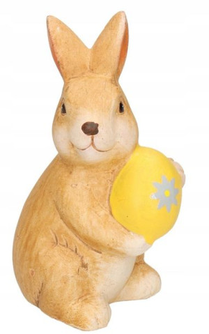 Zając Zajączek Ceramiczny Wielkanocny Duży Figurka