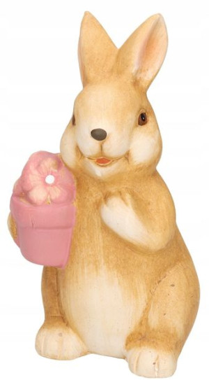 Zając Zajączek Ceramiczny Wielkanocny Duży Figurka