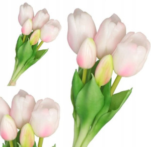 Tulipany Bukiet Tulipanów Kwiaty Gumowe Jak Żywe